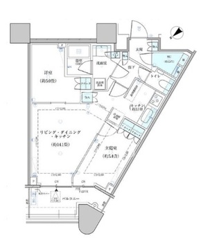 パークタワー勝どき S-1011 間取り図