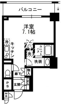 レジディア中落合 A202 間取り図