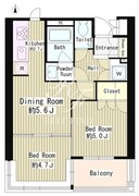 ＭＭガーデン 405 間取り図
