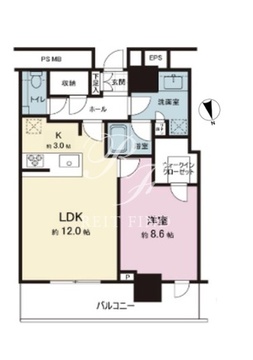 ザ・タワー十条 715 間取り図