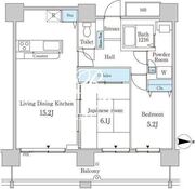 セルリアンホームズ勝どき 2503 間取り図