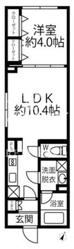 クリオ ラモード水天宮前 401 間取り図