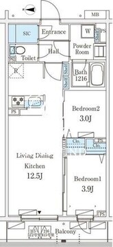テラス杉並方南町 113 間取り図