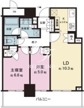 パークタワー西新宿 3103 間取り図