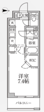 レジディア新御徒町2 506 間取り図