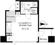 パークアクシス渋谷神南 406 間取り図