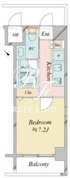 レジディア中目黒2 506 間取り図