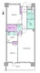 レジディア祐天寺 611 間取り図