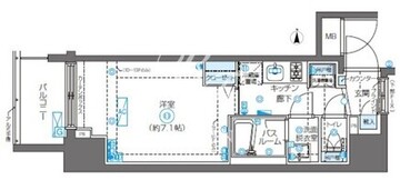 ズーム新宿南セカンド 905 間取り図