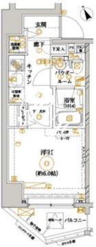 KDA品川大崎 201 間取り図