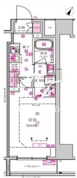 ベルシード西巣鴨 702 間取り図