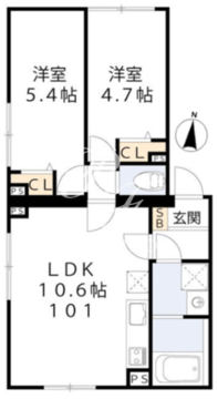 グラシア・ベイ大森 101 間取り図