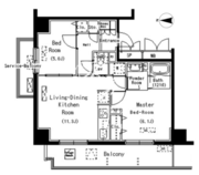 パークアクシス元浅草ステージ 1301 間取り図