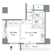 パークアクシス仲御徒町 303 間取り図