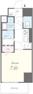イートアパートメントヴェリタス 501 間取り図