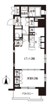 レジディア御茶ノ水 1305 間取り図