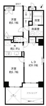 レジディア六本木檜町公園 109 間取り図