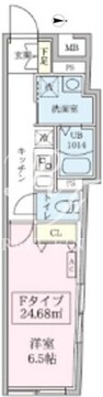 スカイコートリュクス品川大崎 301 間取り図