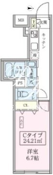 スカイコートリュクス品川大崎 302 間取り図