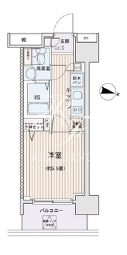 エスティメゾン錦糸町2 1516 間取り図