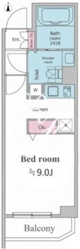 レオーネ方南町 308 間取り図