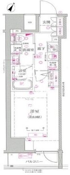 ベルシード西巣鴨 803 間取り図