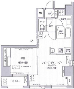 ワイズ柳橋 201 間取り図