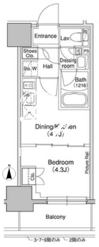 ブリリアンクラス高円寺 502 間取り図