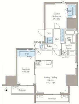 VISTA西早稲田 1001 間取り図