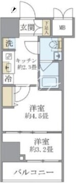 エレミ本蓮沼 103 間取り図