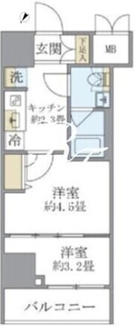 エレミ本蓮沼 306 間取り図