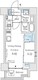 イプセ御成門 1302 間取り図