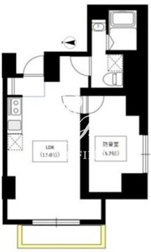 ベルカント浅草蔵前 301 間取り図