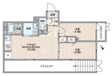 HJクラウンⅠ 101 間取り図