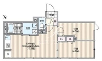 HJクラウンⅠ 201 間取り図