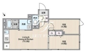 HJクラウンⅠ 301 間取り図