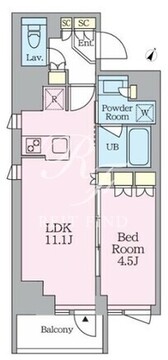 クレストコート旗の台 212 間取り図