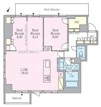 クレストコート旗の台 503 間取り図