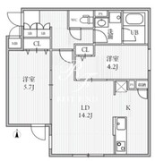 THE PALMS大島 209 間取り図