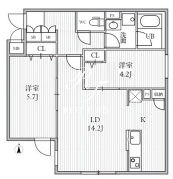 THE PALMS大島 209 間取り図