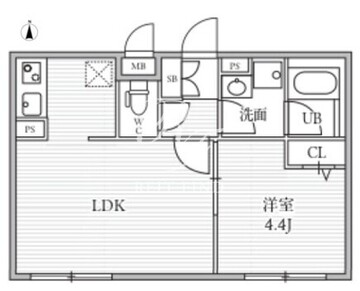 THE PALMS大島 208 間取り図