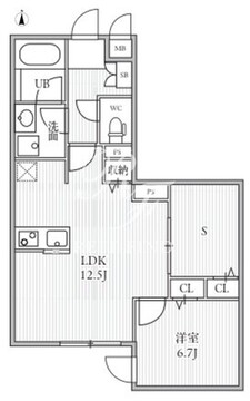 THE PALMS大島 103 間取り図