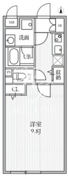 THE PALMS大島 102 間取り図