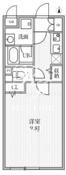 THE PALMS大島 205 間取り図