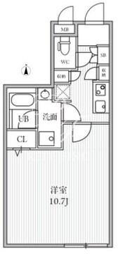 THE PALMS大島 101 間取り図