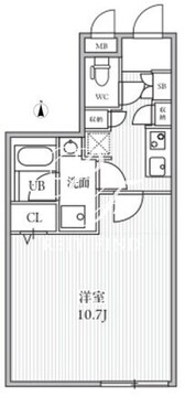 THE PALMS大島 204 間取り図