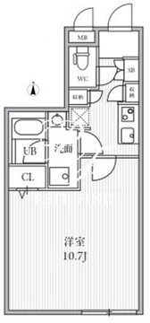 THE PALMS大島 304 間取り図
