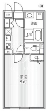 THE PALMS大島 203 間取り図