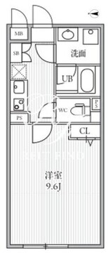 THE PALMS大島 303 間取り図