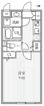 THE PALMS大島 202 間取り図